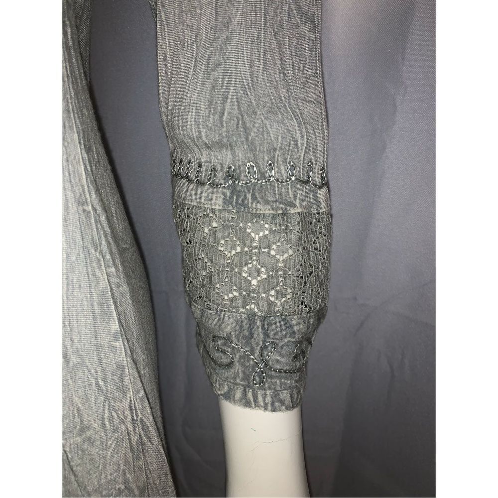 NWT VENUS IMPORTS EMBROIDERED‎ SAGE GREEN RAYON DRESS S/M - Picture 4 of 10